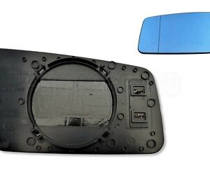 Audi 100 200 V8 Left (Passenger) Side Heated Door Mirror Glass Blue /83-94
