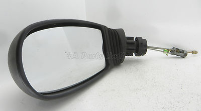 Fiat Punto 188 188AX (1999-2006) Left Side (Passenger) Manual Door Mirror Black - Image 5