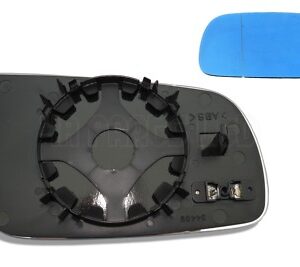 VW Golf MK4 Bora Passat Left Side Heated Asph Blue Door Mirror Glass 1J2857521G