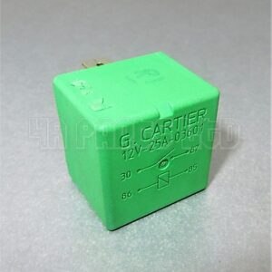 Citroen C1 C2 C3 C4 C5 C8 Picasso Light Green Relay 03601 12V 25A  G Cartier