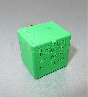 Citroen C1 C2 C3 C4 C5 C8 Picasso Light Green Relay 03601 12V 25A G Cartier