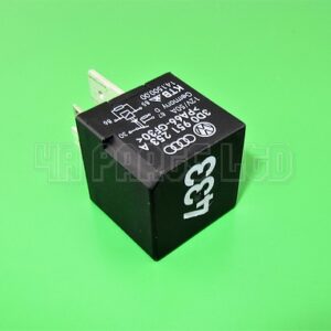 Audi VW Seat Black Relay 3D0951253A (No.433) 5-Pin 12V 50A KTB 14150000