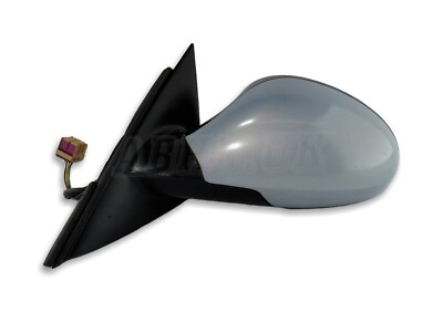 Seat Ibiza MK4 6L (02-08) Left Side Electric Door Mirror 6L2857501F Silver-Blue