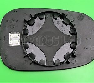 Renault Clio-II Megane-I & Convertible Right Side Heated Door Mirror Glass