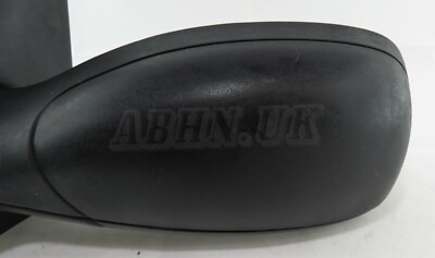 Peugeot 306 1993-2002 Left Side Manual Adjustable Door Mirror Matt Black Grained - Image 2