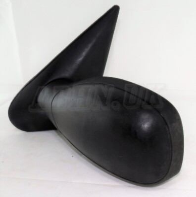 Peugeot 306 1993-2002 Left Side Manual Adjustable Door Mirror Matt Black Grained - Image 3