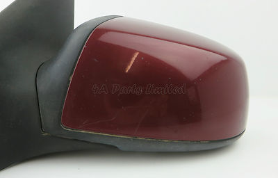 Ford Mondeo-III 3 Facelift (04-07) Left Side Electric Door Mirror Met Red - Image 3