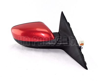 Mazda RX8 RX-8 /03-12 Right Side (Driver) Electric Door Mirror Red-Orange