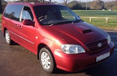 Kia Sedona MK2 (03-06) Right Side (Driver) Manual Door Mirror Met Green - Image 8