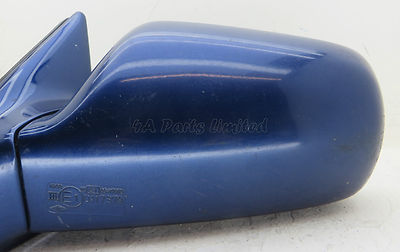 Honda Accord MK4 (1990-1994) Left Side (Passenger) Manual Door Mirror Blue - Image 3