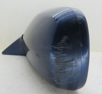 Honda Accord MK4 (1990-1994) Left Side (Passenger) Manual Door Mirror Blue - Image 5