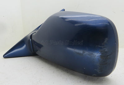 Honda Accord MK4 (1990-1994) Left Side (Passenger) Manual Door Mirror Blue - Image 6