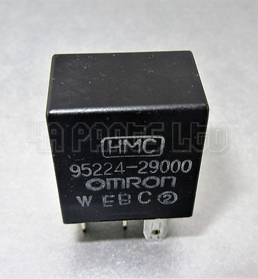 Kia Hyundai Multi-Use Black Relay 95224-29000 4-Pin HMC OMRON 9522429000 - Image 3