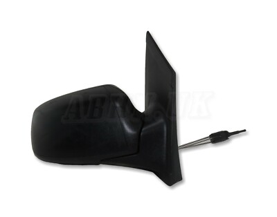 Ford Focus II MK2 /05-07 Right Side Manual Adjustable Door Mirror Black/ Grained