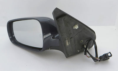 VW Golf-4 Bora (98-04) Left Side Electric heated Door Mirror Midlight Blue - Image 2