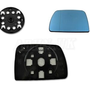 BMW X5 E53 00-06 Left Side Tinted Door Mirror Glass+Motor Plate 7039597