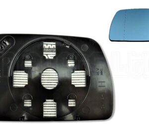 BMW X5 E53 (00-06) Left Side Heated Door Mirror Blue Tinted Glass 51167039597