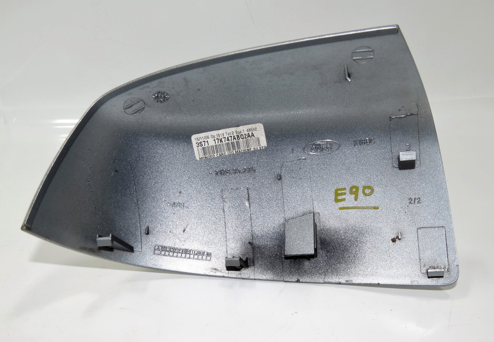 Ford Mondeo-III MK3 Facelift (04-07) Left Side Door Mirror Cover Machine Silver - Image 4