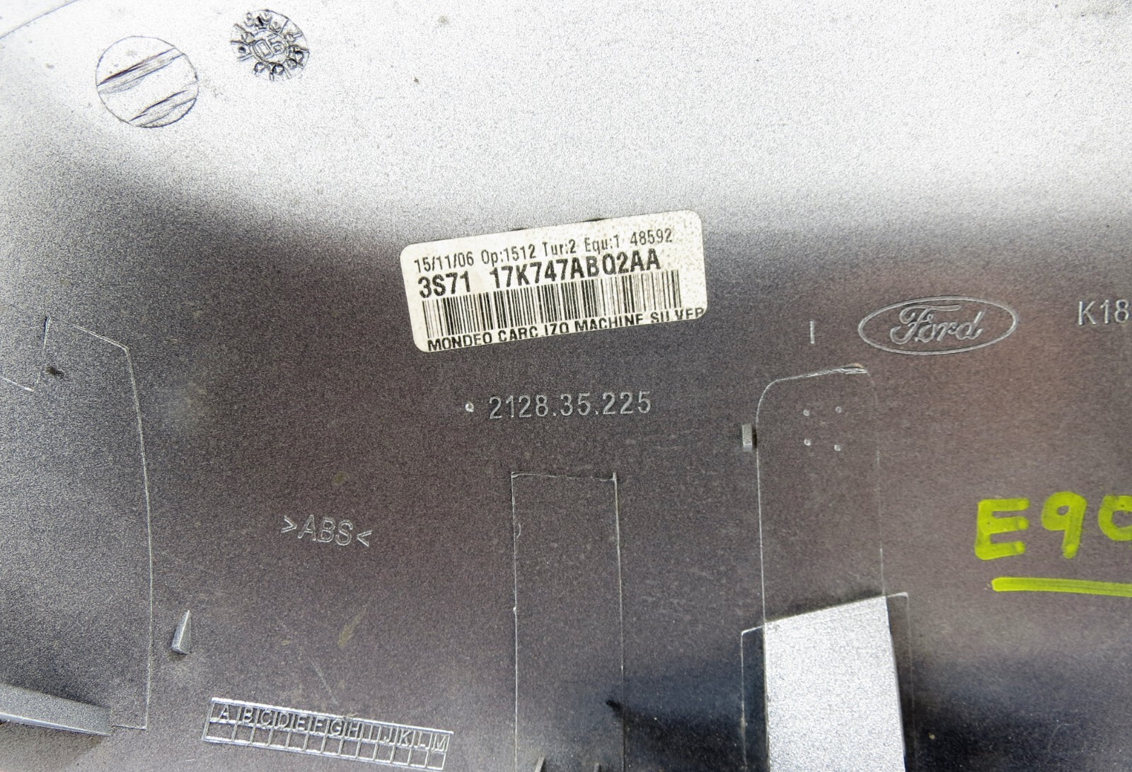 Ford Mondeo-III MK3 Facelift (04-07) Left Side Door Mirror Cover Machine Silver - Image 5