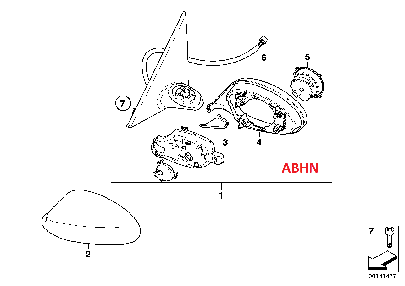 BMW E90 E91 E92 E93 E87 E81 /05-13 Standard 4-Pin Door Mirror Motor /Actuator EE - Image 9
