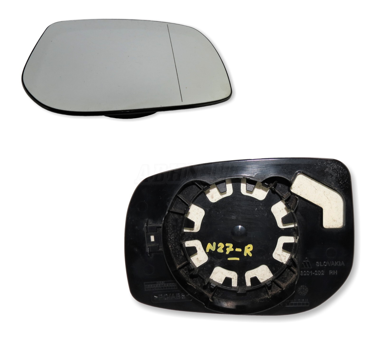 Toyota Auris E15 Hatchback 06-12 Right Side NonHeated Door Mirror Glass 3201-202