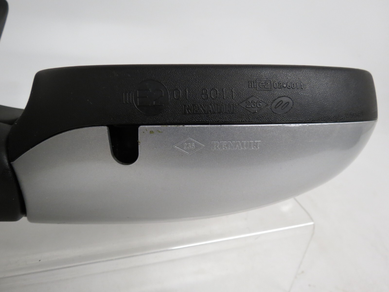 Renault Clio II MK2 (01-06) Right Side Manual Adjustable Door Mirror Met Silver - Image 5