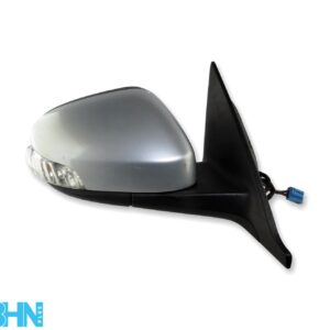 Volvo V50 Mk2 (07-12) Right Side Power Folding Door Mirror Met Silver 8-Wires