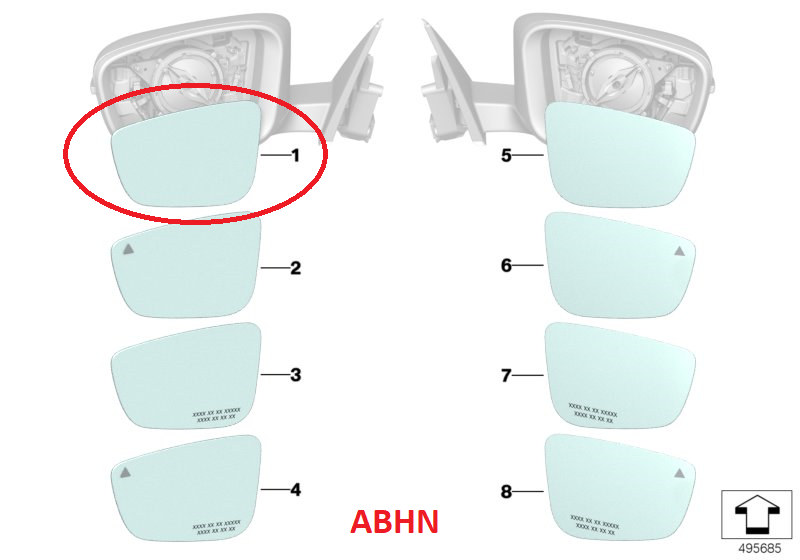Fits BMW 3-Series G21 G81 (17-23) Left Side Standard Heated Door Mirror Glass - Image 10