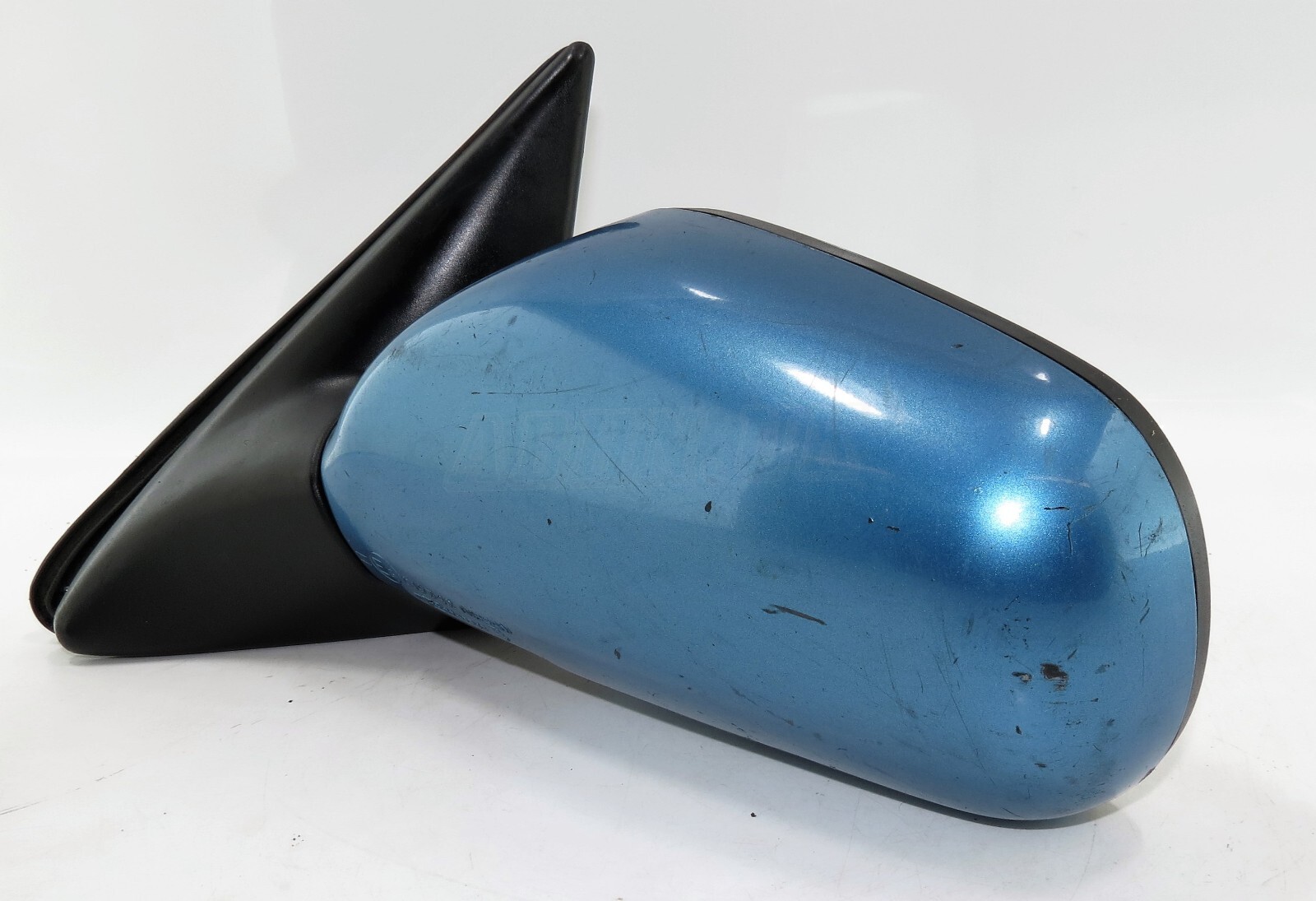 Nissan Primera P10 (1990 - 1996) Left Side Manual Wing Mirror Metallic Blue - Image 5