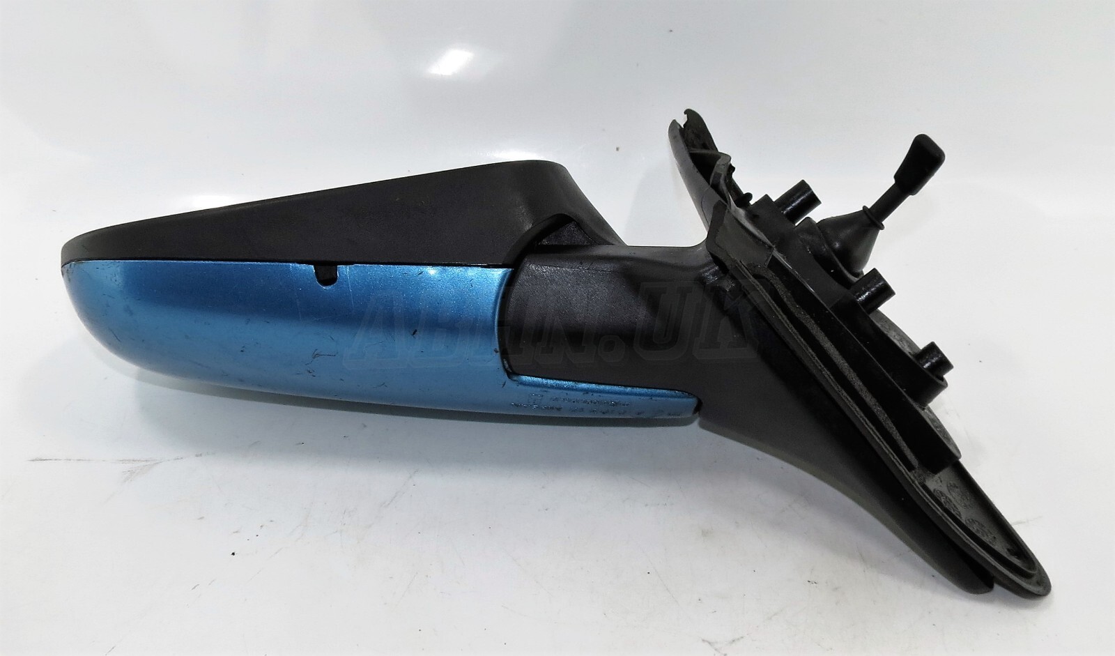 Nissan Primera P10 (1990 - 1996) Left Side Manual Wing Mirror Metallic Blue - Image 8