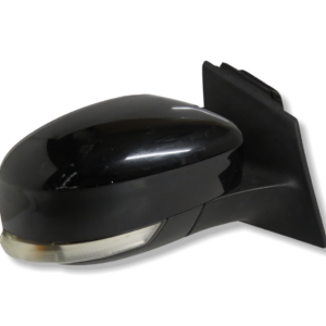 Ford Focus MK3 (11-18) Power Folding Right Wing Mirror + Puddle 8-Pin Met Black