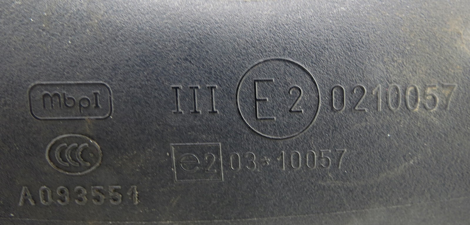 Genuine VW UP (2011-2024) Left Side Manual Wing Mirror Dark Blue 1S2857501AQ - Image 8