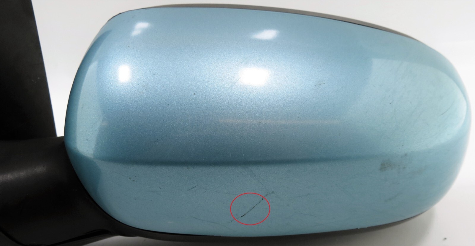 Vauxhall (Opel) Corsa C MK2 (00- 06) Left Side Manual Door Mirror Met Mint Green - Image 3