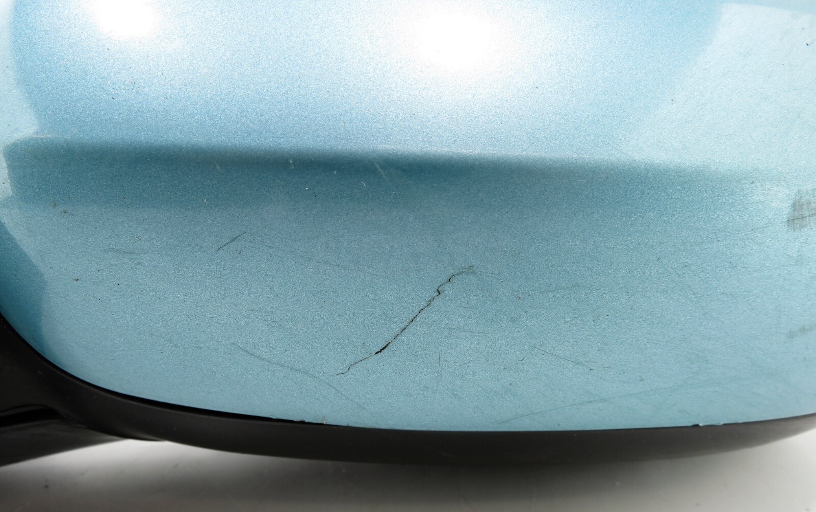 Vauxhall (Opel) Corsa C MK2 (00- 06) Left Side Manual Door Mirror Met Mint Green - Image 4