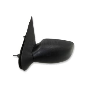 Ford Fiesta MK4 Facelift (1999-2002) Left Side Manual Door Mirror Black Grained