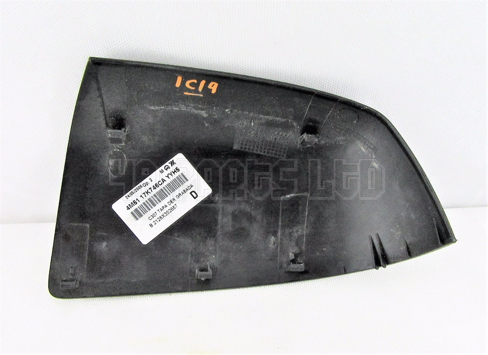Ford Focus-II /05-07 Fiesta-V (06-08) Right Side Door Mirror Cover Grained YYH5 - Image 3