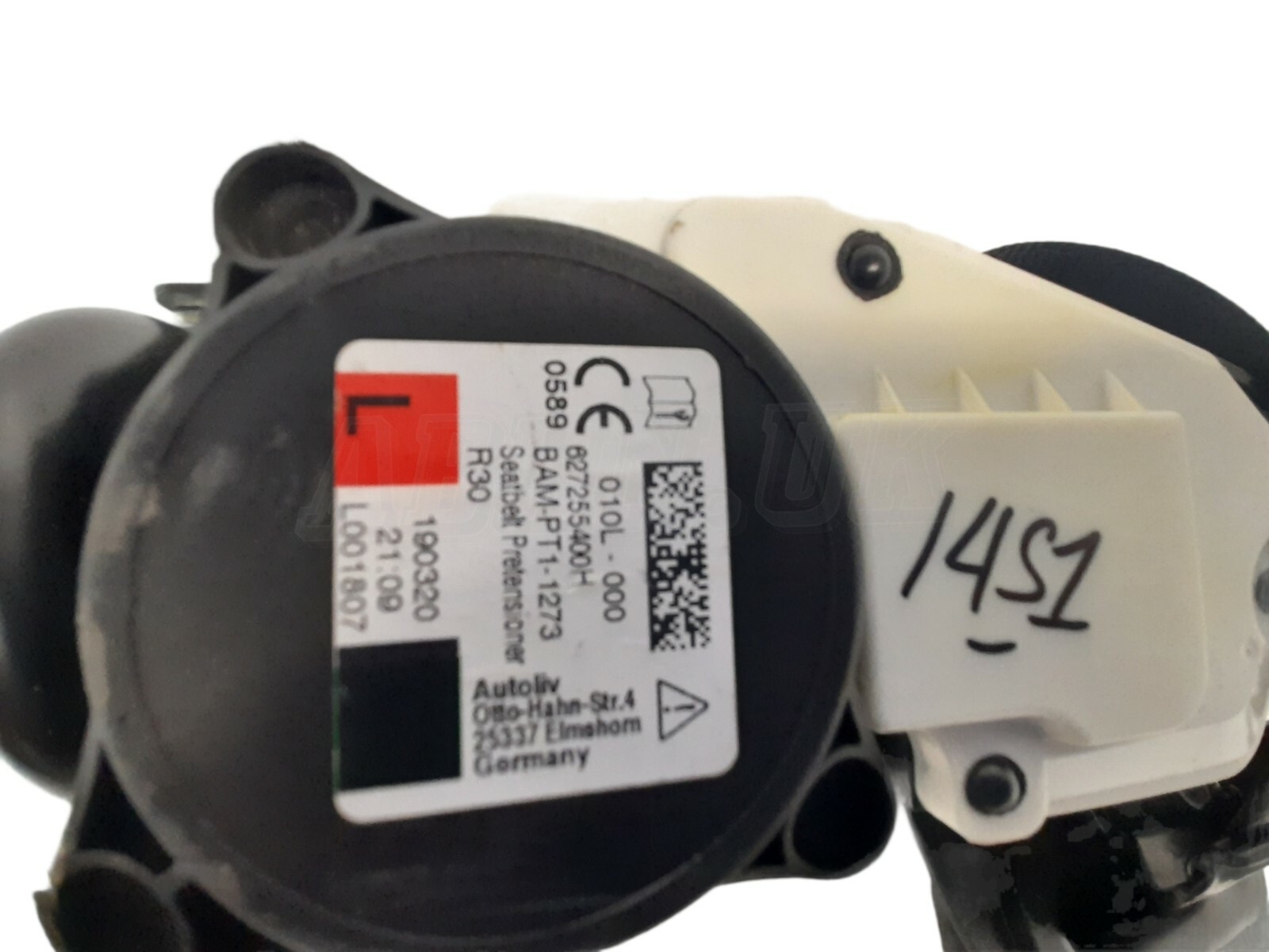 Range Rover Sport L494 Front Left Side Seatbelt Pre-Tensioner Black JK52611b09BA - Image 7