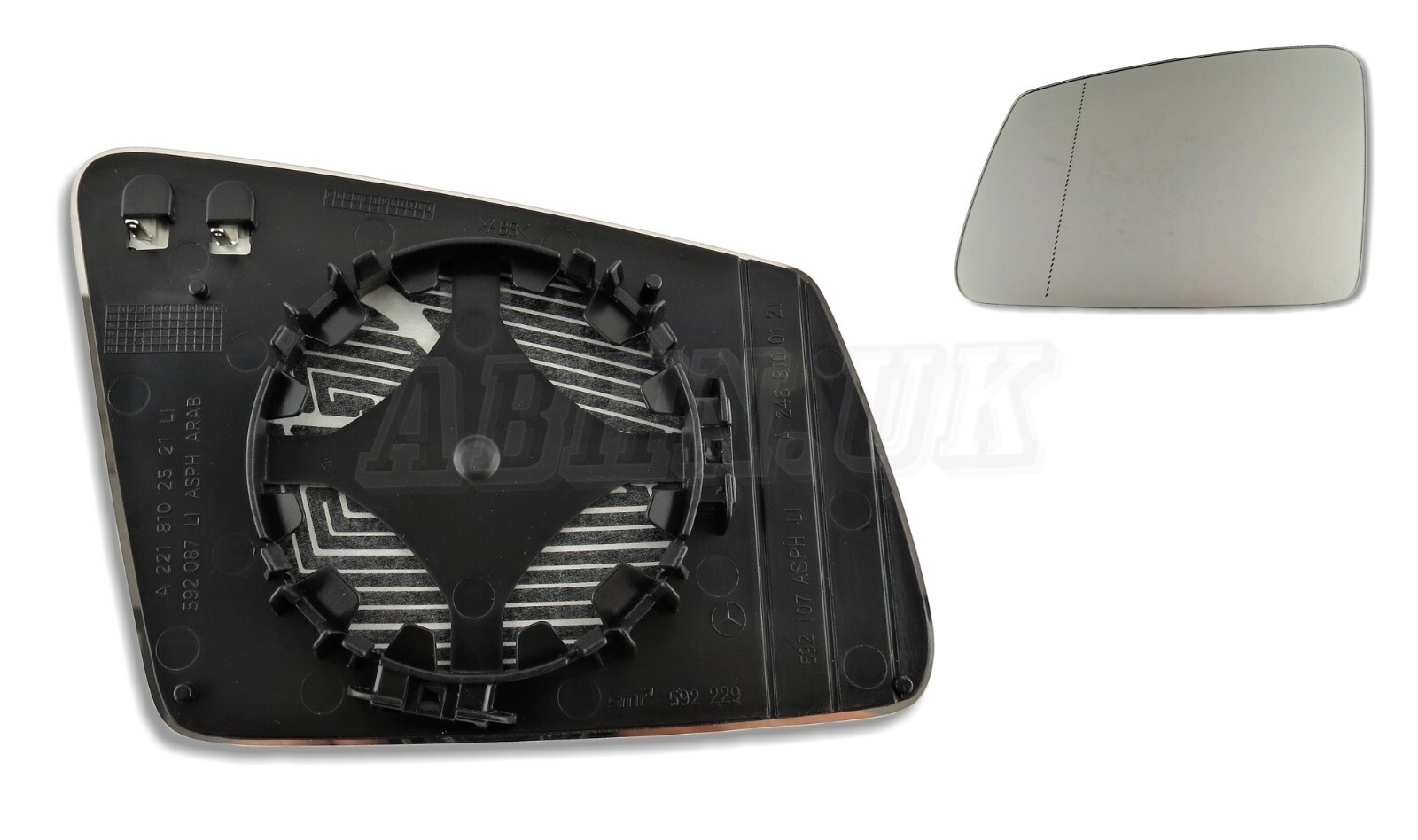 Fits Mercedes C E Class 2009-2016 Left Side Heated Door Mirror Glass A2468100121