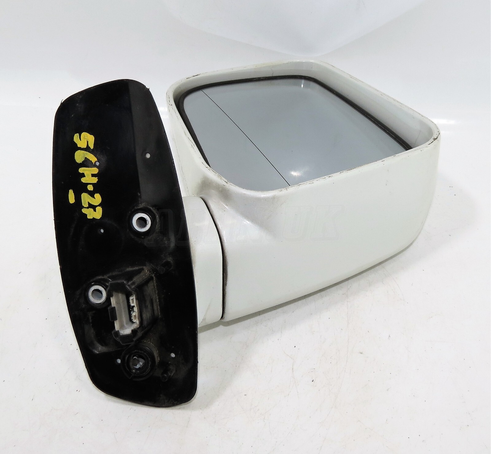 Mitsubishi Grandis Chariot (97-04) Left Side Power Folding Door Mirror Met White - Image 6