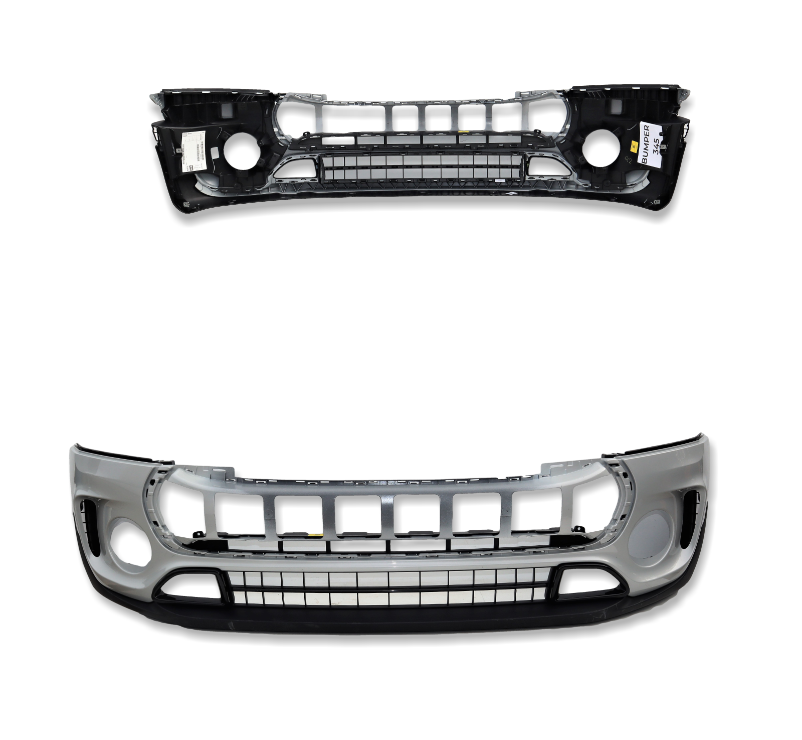 Mini Clubman F54 Sport Genuine Front Bumper 2 PDC Fog Light White Silver *