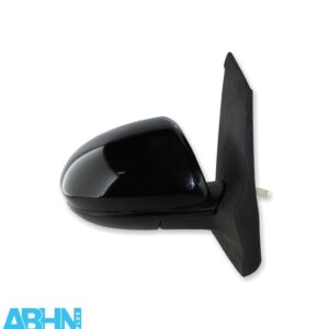 Mazda 2 DE Mk2 2007-2015 Manual Folding Right Door Mirror Metallic Black 3-Wires