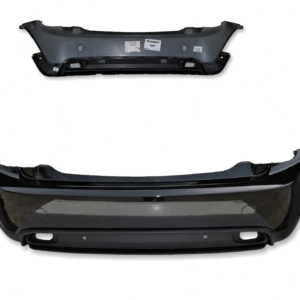 Genuine Mini Cooper F56 Complete Rear Bumper in Midnight Black 4 Parking Sens
