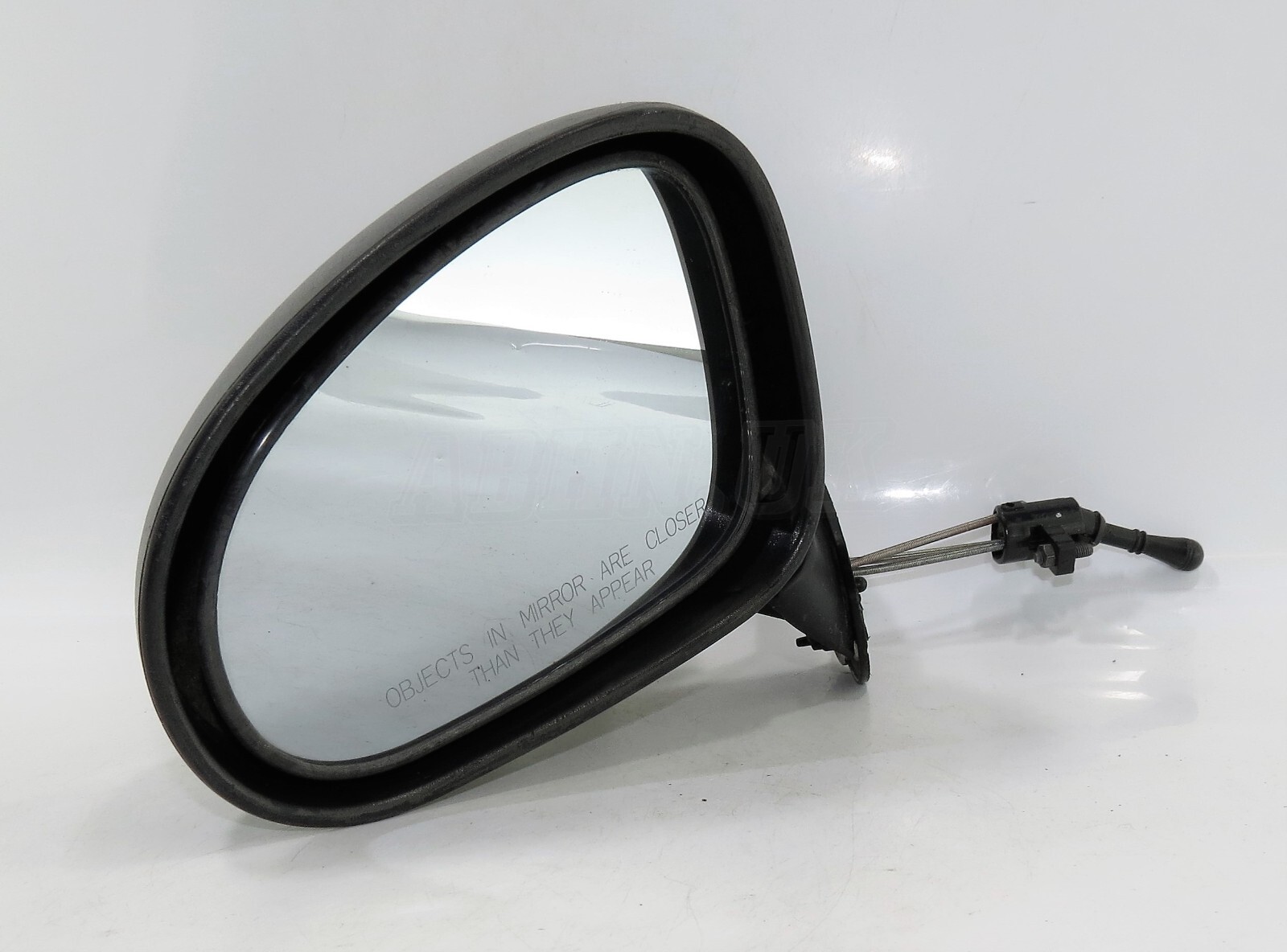Daewoo Matiz M200 M250 (05- 10) Left Side Manual Door Mirror Grained Matte Black - Image 4