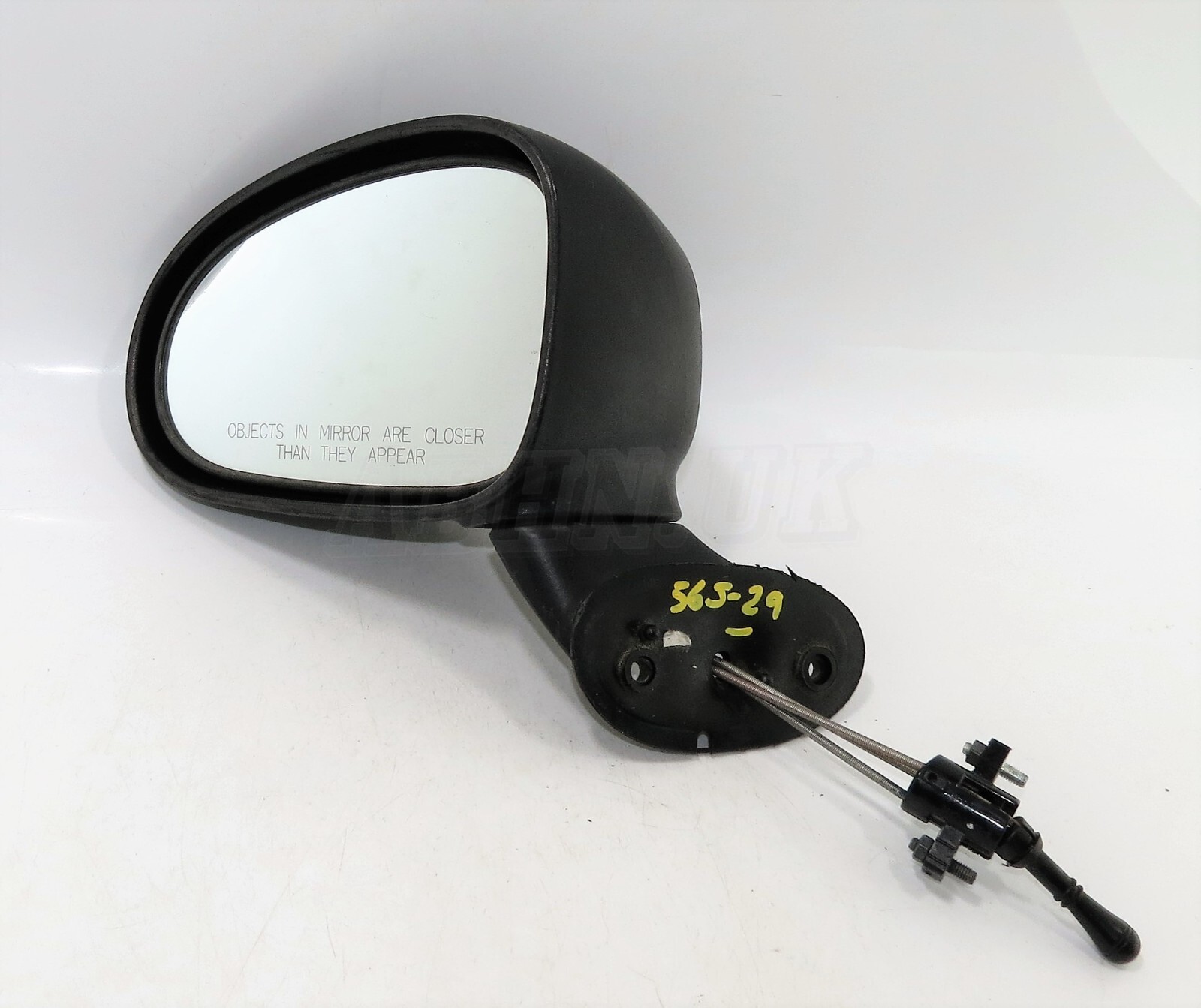 Daewoo Matiz M200 M250 (05- 10) Left Side Manual Door Mirror Grained Matte Black - Image 12
