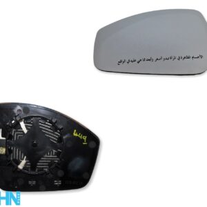 RR Evoque L551 14-23 Velar L560 Left Standard Convex Door Mirror Glass +Arabic
