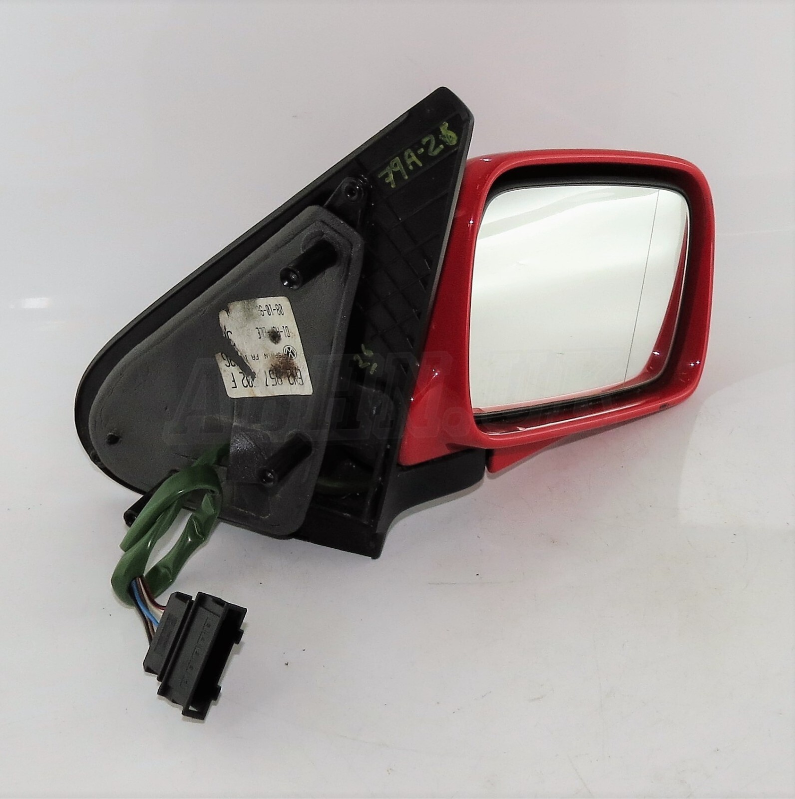 VW Polo 6N1 (95- 99) Right Side Electric Heated Door Mirror Solid Red 6N2857502F - Image 2