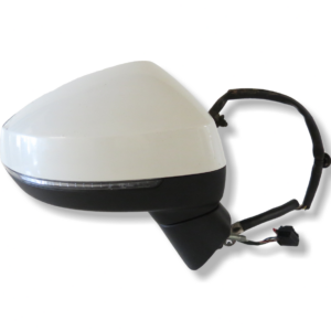 Audi A3 8V /2014-2020 Right Side Electric Wing Mirror Manual Folding Solid White