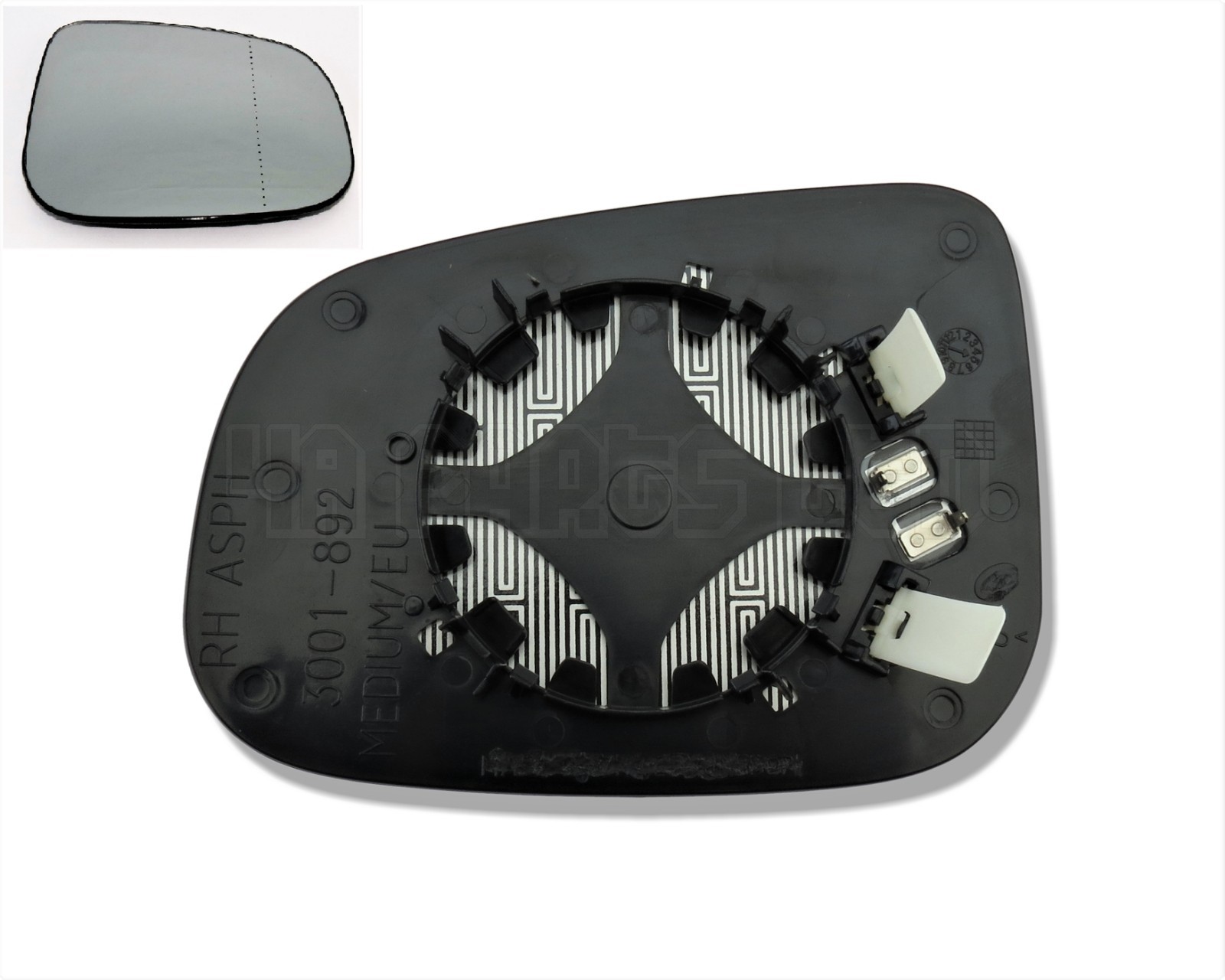 Volvo C30 C70 S60 S40 S80 V70 09-16 Right Side Door Mirror Glass 3001-892 MEDIUM