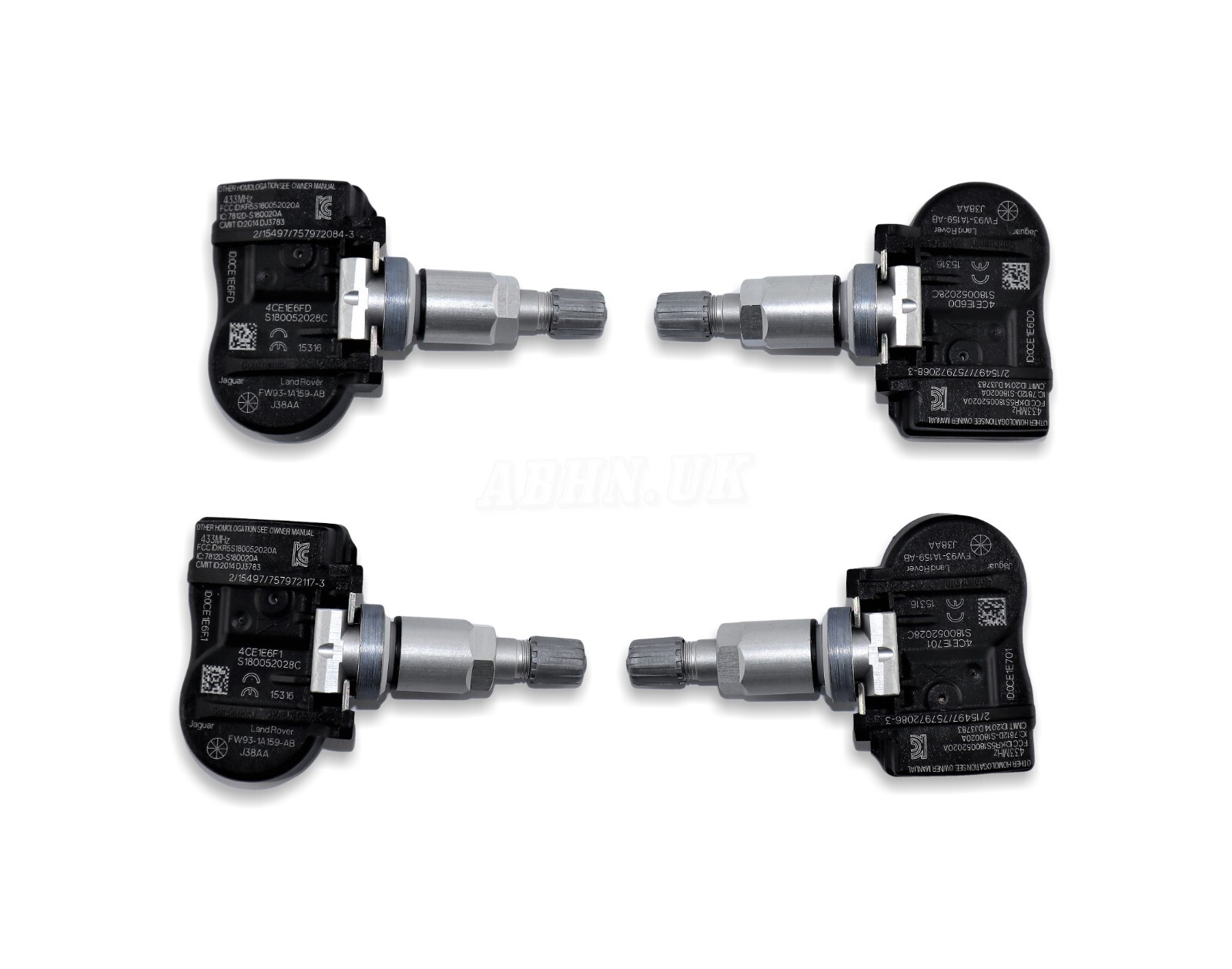 4x Citroen C4 C5 C6 C8 Aircross Tyre Pressure Sensors TPMS 433MHz 9659452180
