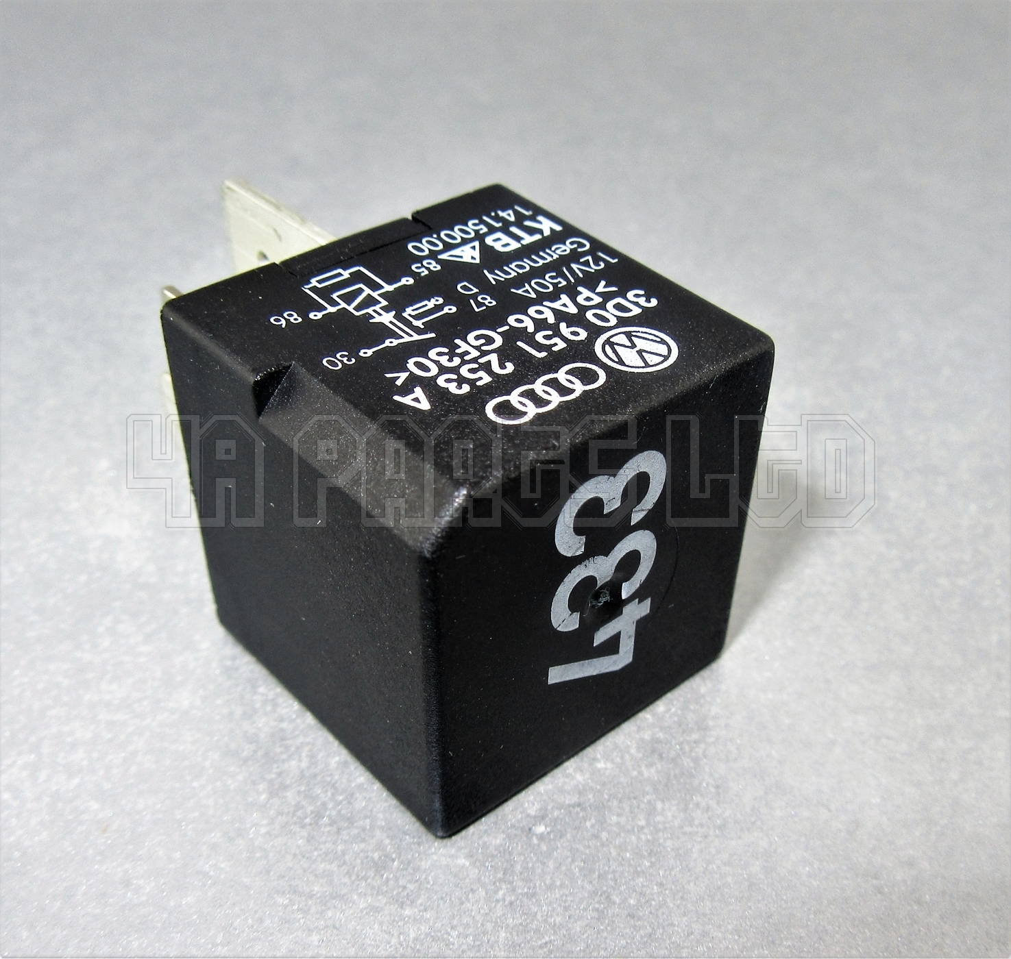 Audi VW Seat Skoda Grey Relay 1K0906381 V23134-B52-X426 (No.458) 5-Pin SN7 - Image 3